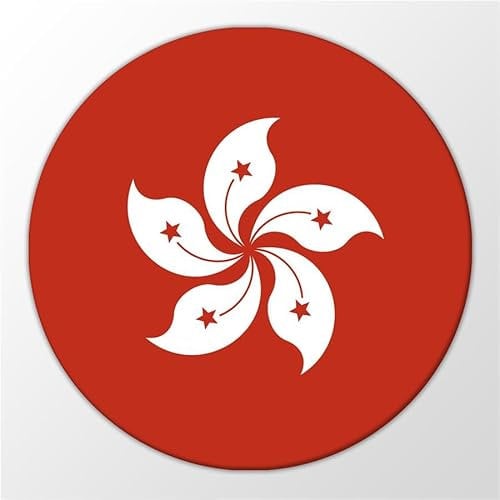 Huuraa Magnet Hong Kong Flagge Geschenk Kühlschrankmagnet 59mm Kühlschrankmagnet Flaschenöffner Hong Kong Flagge Geschenkidee
