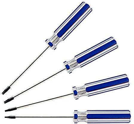 Set di cacciaviti Torx, T6 / 8/9/10 combinazione di cacciaviti magnetici, adatti per la riparazione o la manutenzione, giocattoli, piccoli elettrodomestici e prodotti elettronici
