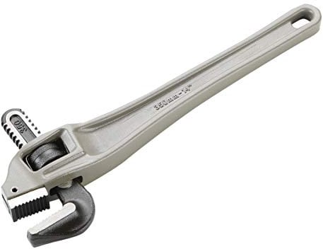 Alyco 111415 Llave Grifa de Aluminio para Tubos, Gris, 350 mm