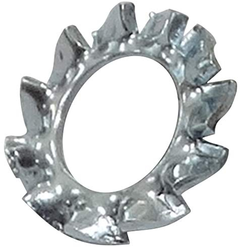 AERZETIX - C44522 - Juego de 50 Arandelas abanico de freno M4 para perno/tornillo M4 - dientes dentado exterior - en acero galvanizado - DIN6798 - montaje tuerca fijación sellado apriete