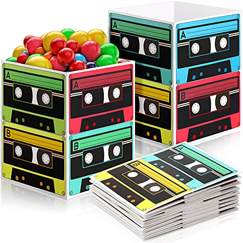 Pièce Maîtresse de Seau à Cassette des Années 80 et 90, Article de Fête Années 80 et Soirée à Thème Années 90, Décor de Table 5,5 x 7 Pouces, Fête de Culture Musique Hip Hop Rétro