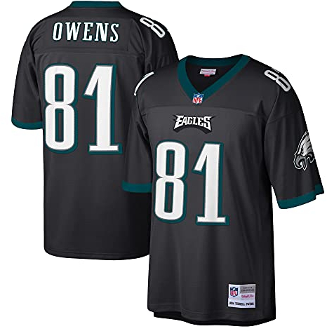 Mitchell & Ness Terrell Owens #81 Philadelphia Eagles Legacy Throwback NFL Trikot Schwarz, S