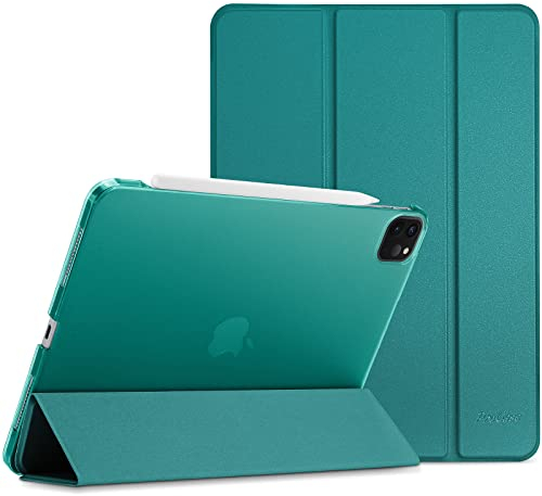 ProCase Hülle für iPad Pro 11 Zoll 2022/2021/2020 (4/3/2 Generation), Dreifach Falt Klapp Schutzhülle, Ultra Dünn Leicht Ständer Schale Smart Case Cover -Emerald