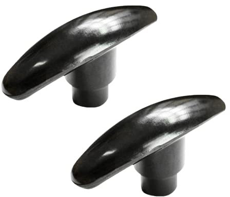 Helonge Wohnmobil-Ablaufventilgriff, 2 Stück, 1/4-Zoll-Gewinde, Ersatzgriff für Ablaufventil-Verlängerungsstange, Wohnmobil-Abwasser-Tankventilgriff, passend für 3,8 cm und 7,6 cm Absperrventile