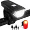 VICTGOAL Fahrradlicht Set USB Aufladbar, StVZO Zugelassen 30 Lux Fahrradlicht Set LED Fahradlicht Vorne und Hinten, mit Akku Fahrradlampe Wasserdicht Fahrradbeleuchtung für Erwachsene (Schwarz)