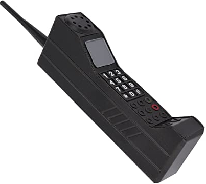 Retro Handy Vintage Handy Modell, Retro Ziegel Handy Ornament für Simulation fotografische Requisiten stilisierte Ornamente Party Dekorationen (Schwarz)