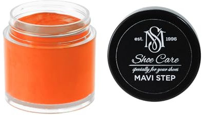 Crème Réparation & Recoloration MAVI STEP Cuir - Combleur Fissures - Canapés, Chaussures - Restaure Couleur & Répare Éraflures - 361 Orange