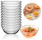 Vegena Lot de 10 mini bols en verre, 7,5 cm x 3,2 cm, 70 ml, style moderne, réutilisables, passent au lave-vaisselle, transparents, ronds, parfaits pour les desserts, les légumes, les fêtes