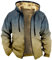 KONG JIMFAN Herren Puffer Jacke Wasserdicht Sport Jacke Weiße Winterjacke Sakko Zip Hoodie Y2k Motorrad Protektorenjacke Sportjacke (Army Green, L)