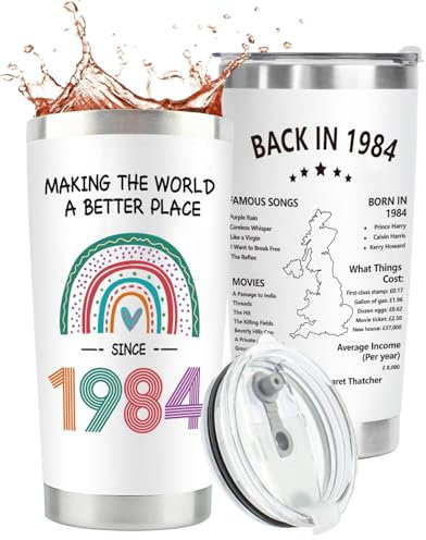 CoCoCherry 41th Birthday Mugs Gifts - Birthday Gifts for Friends(1984)