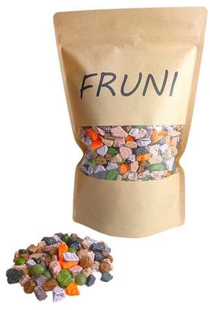FRUNI Fantasie Kakao Kieselsteine | Kakaozubereitung mit knusprigem Zuckerüberzug (1000g)