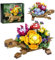 Juego de construcción de macetas suculentas de tortuga marina, compatible con kit de construcción de macetas de flores de tortuga Lego, colección botánica de animales, juguetes de bloques para más de