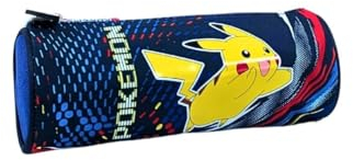 mybagstory - Trousse Pokémon Garcon – Bleu - Enfant - Ecole - Maternelle - Garderie - Primaire - Trousse Garcon – Idée Cadeau – 23,4 cm