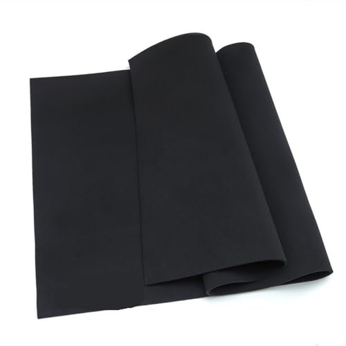 HWJFDC Neopren Stoff Meterware 4 mm doppelseitiger Neopren-Nähstoff, Neoprenanzug, dehnbar, wasserdicht und Winddicht, Jersey-Stretch-Trikot(45cm x 100cm)