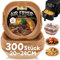 300 Stück Backpapier für Heißluftfritteuse,20-24CM Airfryer Backpapier Antihaft Wasserdicht Ölfest Einwegschalen Luftfritteuse Pergamentpapier Liner Kompatibel mit COSORI Philips Cecotec Russell Hobbs