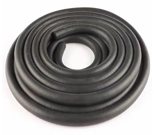 5 Meter Rundschnur Fugen-Dichtschnur, Ø16mm Durchmesser Fugenschnur Füllschnur, EPDM Fugenfüllprofil Fugenabdichtung, Schwarz Schaum Rundschnur, Fugen-Dichtung für Fenstern, Wänden und Decken