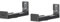 TECHZOCO Soporte para Barra de Sonido Ajustable, Soporte de Montaje para Barra de Sonido, Bracket Barra Sonido, Acero, Soporta hasta 15 KG, Apto para Barras de 90 a 154 mm Profundidad, Negro Mate