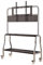 Soporte de TV de Acero Inoxidable, Mueble para TV Portátil, Muebles TV Móvil con Ruedas, Mueble de TV para TV de 43 a 75 pulgadas, Altura Ajustable, para Sala de Estar, Dormitorio, Exterior(Gray)