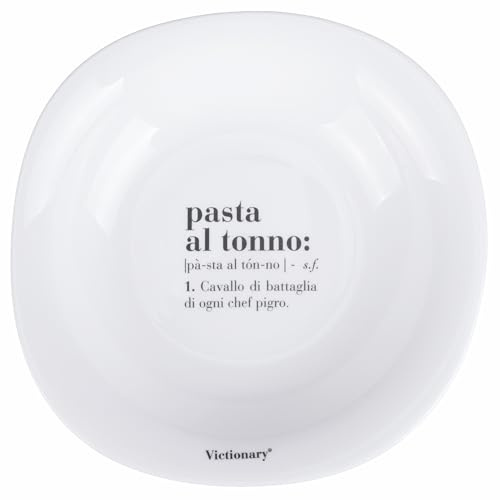 Villa d'Este Home Tivoli 1996 Victionary - Juego de 6 platos hondos cuadrados de 23 x 23 cm de vidrio opalino