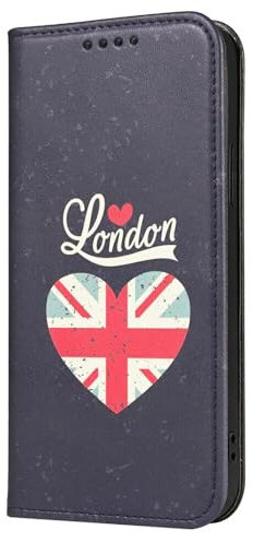 Mixroom - Custodia Cover Case a Libro per Huawei MATE 60 PRO con Stand in Ecopelle Chiusura Magnetica Portafoglio Parte Interna in TPU Morbida Fantasia Love london 118