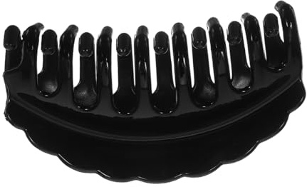 ASAKKURA Pince Cheveux Grosse Pince Crabe Noire Simple Pour Femmes Anti-dérapante Protection Cheveux Été Hiver