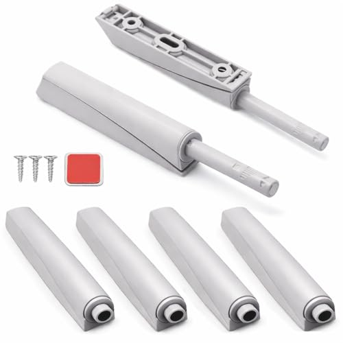 VZU 6 Stück Push To Open Türöffner, Drucktüröffner Schranktür Dämpfer Softclose Nachrüsten Möbel Schubladen Türschnapper Magnetische Türöffner