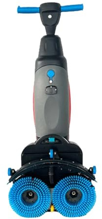 CUTANGELAR Máquina De Limpieza De Suelos para Múltiples Superficies, Fregadora Pulidora Comercial, 13000 Pies Cuadrados por Hora, Almacenamiento De Aguas Residuales De 1.7 GAL(Gray)