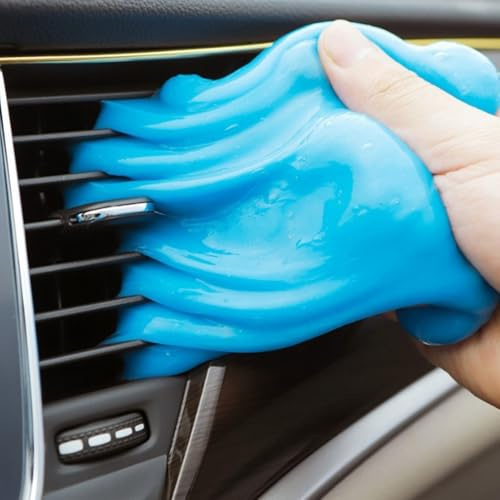 Auto-Reinigungsgel, 70 g, für Armaturenbrett, Lüftungsschlitze, Tastaturen – weicher Kleber, Schleim-Reinigungswerkzeug, passend für Auto, Telefon, Laptop (zufällige Farbe)
