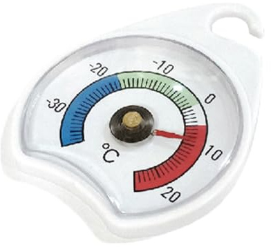 Kühlspeichermonitor – Küchenthermometer, ABS, 6,5 x 5,4 cm, Temperaturanzeige, einziehbare Halterung | Hängegerät, Energiesparwerkzeug, Gefrierschrankthermometer, Moni