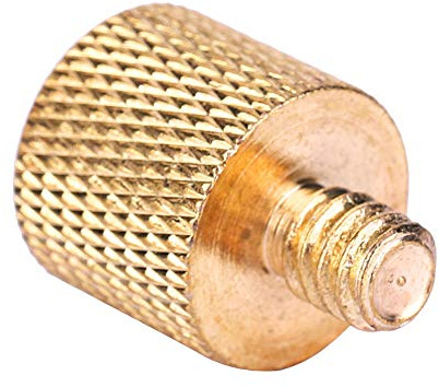 RASTKY Camera Tripod Thread Adapter, High Grade Brass 3/8'' Female to 1/4'' Male Screw, Convenient for Photography Enthusiasts