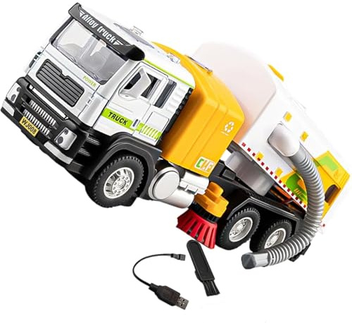 BENDZABL Educational Alloy Sweeper Truck Toy Promotes Coordination Early Learning Hands on Skills for Kids Indoor Outdoor Hands on Toy Play