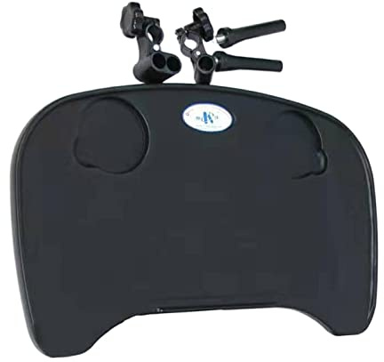 Woideklu Tablette pour Fauteuil Roulant avec 2 Porte-gobelets Amovibles pour Manger et Se Reposer
