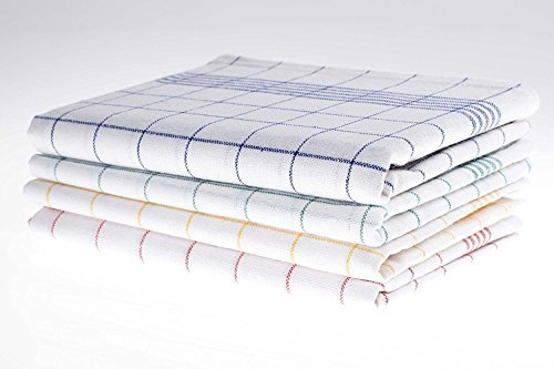 Clinotest Geschirrtücher Baumwolle Set fusselfrei - 10Stk. 60x80cm - 95 Grad waschbare, kochfeste Trockentücher Küche - strapazierfähige & saugstarke Spül- & Geschirrtücher - Geschirrtuch - Grün