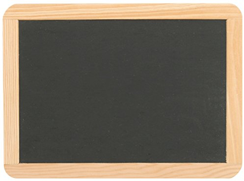 Schiefertafel ca. 21,5 x 16,5 cm mit Naturholzrahmen
