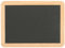 Schiefertafel ca. 21,5 x 16,5 cm mit Naturholzrahmen