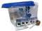 Triops Longicaudatus Urzeitkrebse Komplett Set Advanced III mit 300 Eiern und blauem Deckel von Triops King - Inkl. großen Becken, viel Futter, Aufzuchtanleitung, Sand, Eier Sand Gemisch mit Triopseiern, Thermometer, Kescher und viel Zubehör