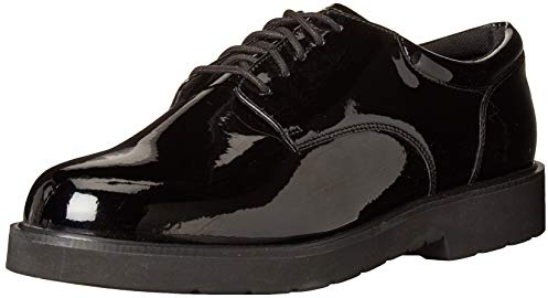 Bates Men's High Gloss Duty Oxford, Black, 11 M US