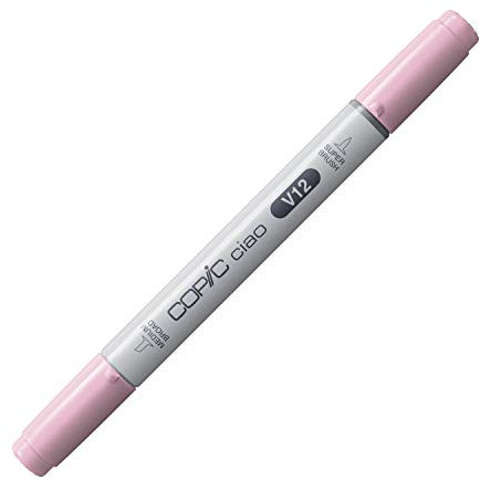 COPIC Ciao Marker Typ V - 12, Pale Lilac, vielseitiger Layoutmarker, mit einer mittelbreiten und einer Brush-Spitze