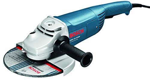 Bosch Professional Corded Angle Grinder GWS 22-230 H (110V, 2.200W, incl. Auxiliary handle, Backing flange, Locking nut, Protective guard, Two-hole spanner)
