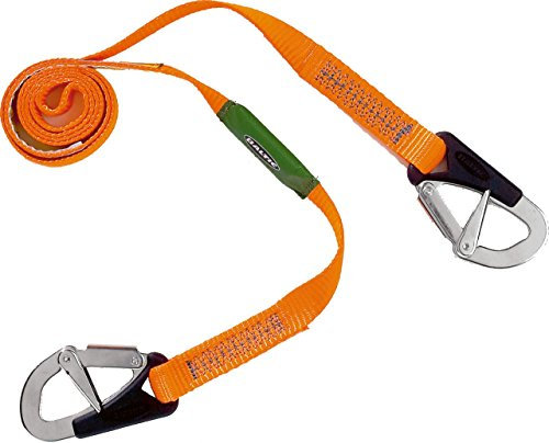 Baltic, Cintura di Sicurezza, 2 Ganci, Arancione (Orange), 2 m