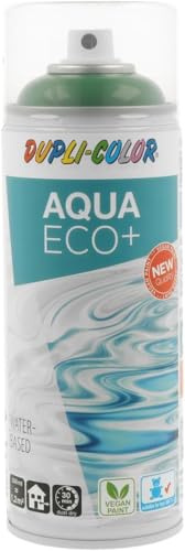 DUPLI-COLOR AQUA ECO+ RAL 6002 laubgrün glänzend 350 ml - Sprühfarbe | Farbspray auf Wasserbasis, vegan, schnelltrocknend - für Holz, Metall, Kunststoff, Glas, Stein, Styropor & Spielzeug