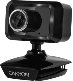 Canyon cne-cwc1 1.3MP USB 2.0 Webcam – Black Webcams 1600 x 1200pixels (1.3 MP, 1600 x 1200 pixels; 30 fps; USB 2.0; Black; Clip/Stand)