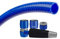 Tatay Kit Manguera de jardineria Azul, Blue Line, en Rollo de 20 m, Reforzada, Libre de cadmio y BpA, y Equipada con Kit Completo de riego, Soft-Touch y con propiedas Anti-UVA. Uso Regular