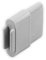 DIWARO® 1 Paar Endstabgleiter | Größe 30mm x 14mm | Farbe braun, grau oder weiß | Material Kunststoff | für Endleiste, Endschiene, Winkelendschiene | Rolladenpanzer, Jalousie, Rollo (grau)
