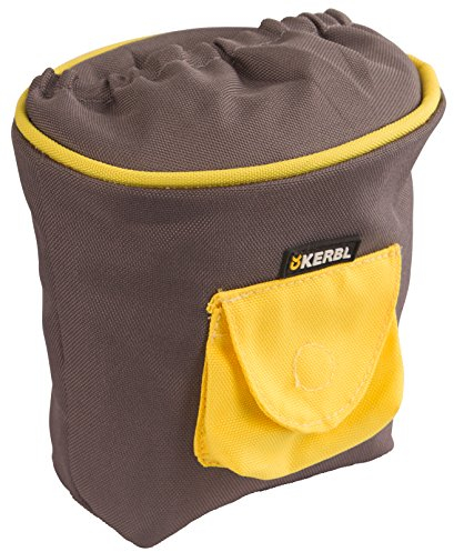 Kerbl Pet Futtertasche PRO, grau/gelb, 14x11x14cm