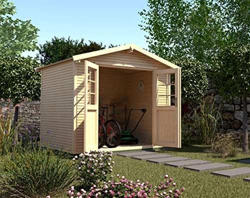 weka Gartenhaus 218 Gr. 1, 28 mm, Satteldach mit wekaLine, natur, DT