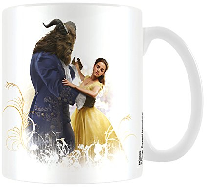 Beauty and The Beast Movie Taza de cerámica con diseño de la película La Bella y la Bestia, Multicolor