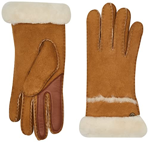 UGG Damen W Seamed TECH Glove W NÄHTER TECHHANDSCHUH, Chestnut, M