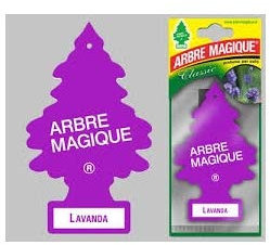 Arbre Magique Désodorisant pour voiture, parfum prolongé jusqu'à 7 semaines (12 pièces, lavande)