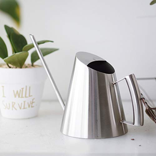 Gießkanne - 1500ml Edelstahl Bewässerung Kettle Gießkanne Innen Langer Mouth Entwurf für Garten Bepflanzung Innen Außen
